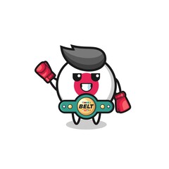 japan flag boxer mascot character