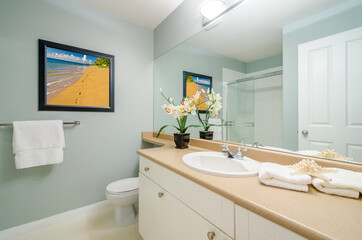 Fragment of a luxury bathroom