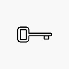 Key line icon, vector, illustration, logo template. Suitable for many purposes.