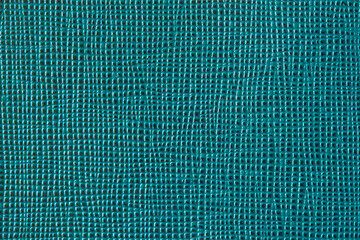 Genuine leather close-up, dark turquoise color, textured structure, trendy background © svetlanais