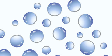 Abstract white background with blue water