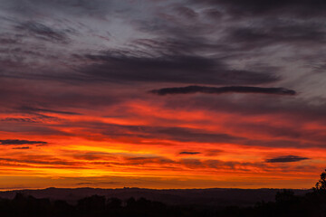 Brive la Gaillarde (Corrèze, France) - Lever de soleil flamboyant