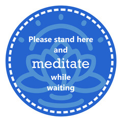 Creative Social distance floor sticker