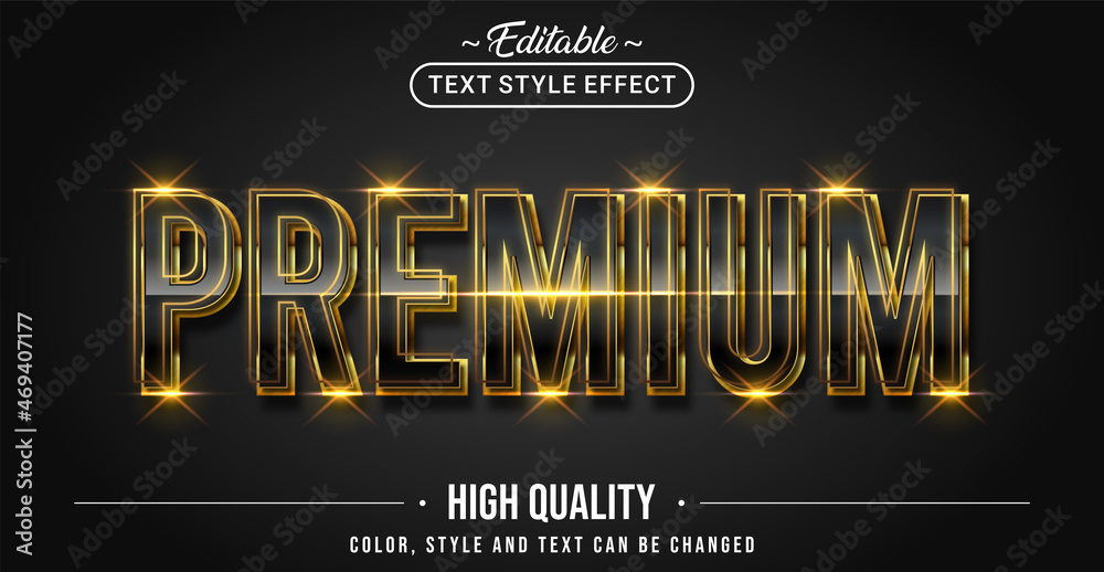 Poster editable text style effect - premium text style theme.