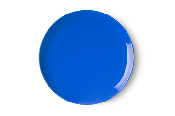 blue plate isolated