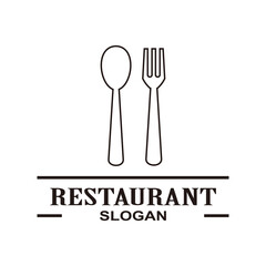 restaurant icon logo illustration symbol