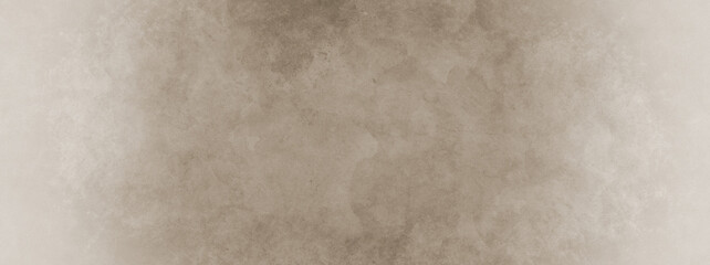brown watercolor background with white faded border and old vintage grunge texture, marbled brown painted background illustration