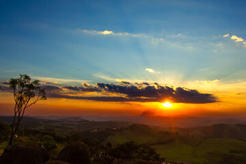 Fototapeta premium ENTARDECER 