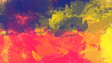 Abstract background painting art with punk, yellow and blue paint brush for thanksgiving poster, banner, website, card background.