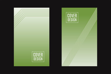 abstract background green cover design