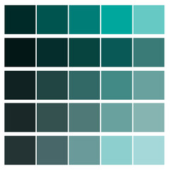 Blue color palette. Fashion element. Pastel tone. Cosmetic concept. Interior art design. Vector illustration. Stock image.