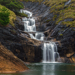 Seven sisters Waterfalls, Avalanche near Ooty, India.
