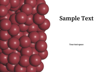 フレーム素材　たくさんのマーブル　茶