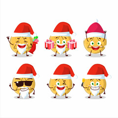 Santa Claus emoticons with dalgona candy triangle cartoon character