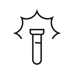 test tube scientist Icon vector Line for web, presentation, logo, Icon Symbol