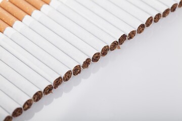 Row of cigarettes