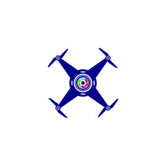 Action camera vector illustration. Drone camera.