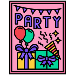 invitation card icon