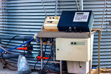 Part of the automatic equipment in the nursery of ornamental plants.