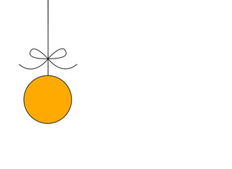 Christmas balls hanging from top isolated  on png or transparent  background. Graphic resources for New Year, Birthdays and luxury card. Vector illustration