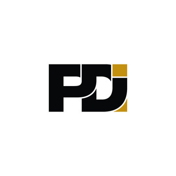 PDI letter monogram logo design vector