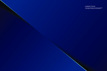 Minimalist deep blue premium abstract background with luxury geometric dark shapes. Exclusive wallpaper design for brochure, EPS10