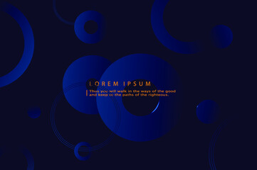Minimalist deep blue premium abstract background with luxury geometric dark shapes. Exclusive wallpaper design for brochure, EPS10