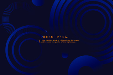 Minimalist deep blue premium abstract background with luxury geometric dark shapes. Exclusive wallpaper design for brochure, EPS10