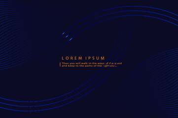 Minimalist deep blue premium abstract background with luxury geometric dark shapes. Exclusive wallpaper design for brochure, EPS10