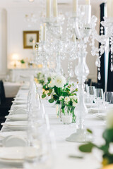 wedding serving table buffet