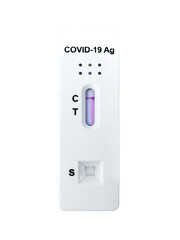 ATK (Antigen Test Kit) on white background with path