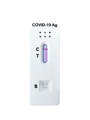 ATK (Antigen Test Kit) on white background with path