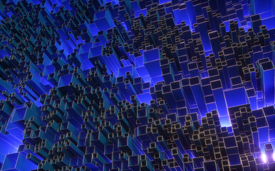 Ricktangle abstract hi-tech future tech background 