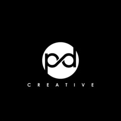 PD Letter Initial Logo Design Template Vector Illustration