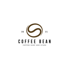 Vector coffee beans icon logo