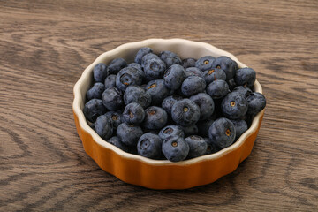 Ripe sweet tasty blueberries heap
