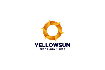 Gradient Sun Logo Design