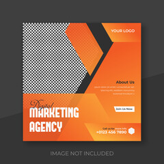 Digital Marketing Agency Social Media Post and Corporate social media vector Template
