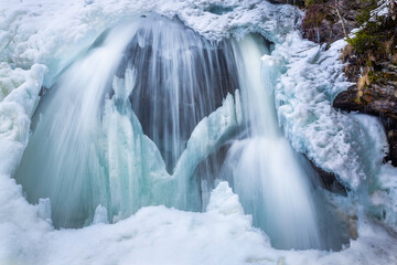 Fototapeta na wymiar Tannforsen Falls in Sweden
