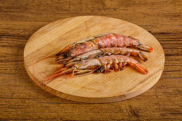 Tasty big Langoustine over the board