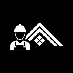 Home repair icon isolated on dark background