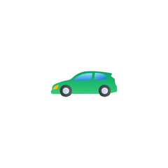 Obraz na płótnie Canvas compact car icon in gradient color, isolated on white background