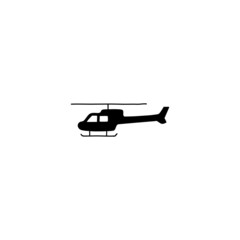 army helicopter icon, military helicopter symbol in solid black flat shape glyph icon, isolated on white background 