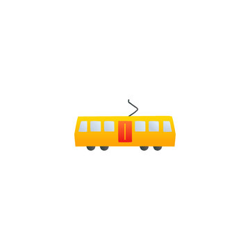 recommend clip art: train icon. tram, tramway transportation symbol in gradient color, isolated on white background