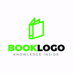 design book logo library icon