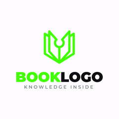 design book logo library icon