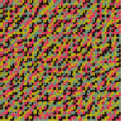 Fototapeta premium Abstract Geometric Pattern generative computational art illustration