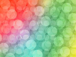 big and small circles stacked on a multicolored background, template, banner, copy space