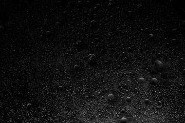 frozen water drops dark background