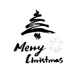 Obraz premium Christmas - lettering (e)